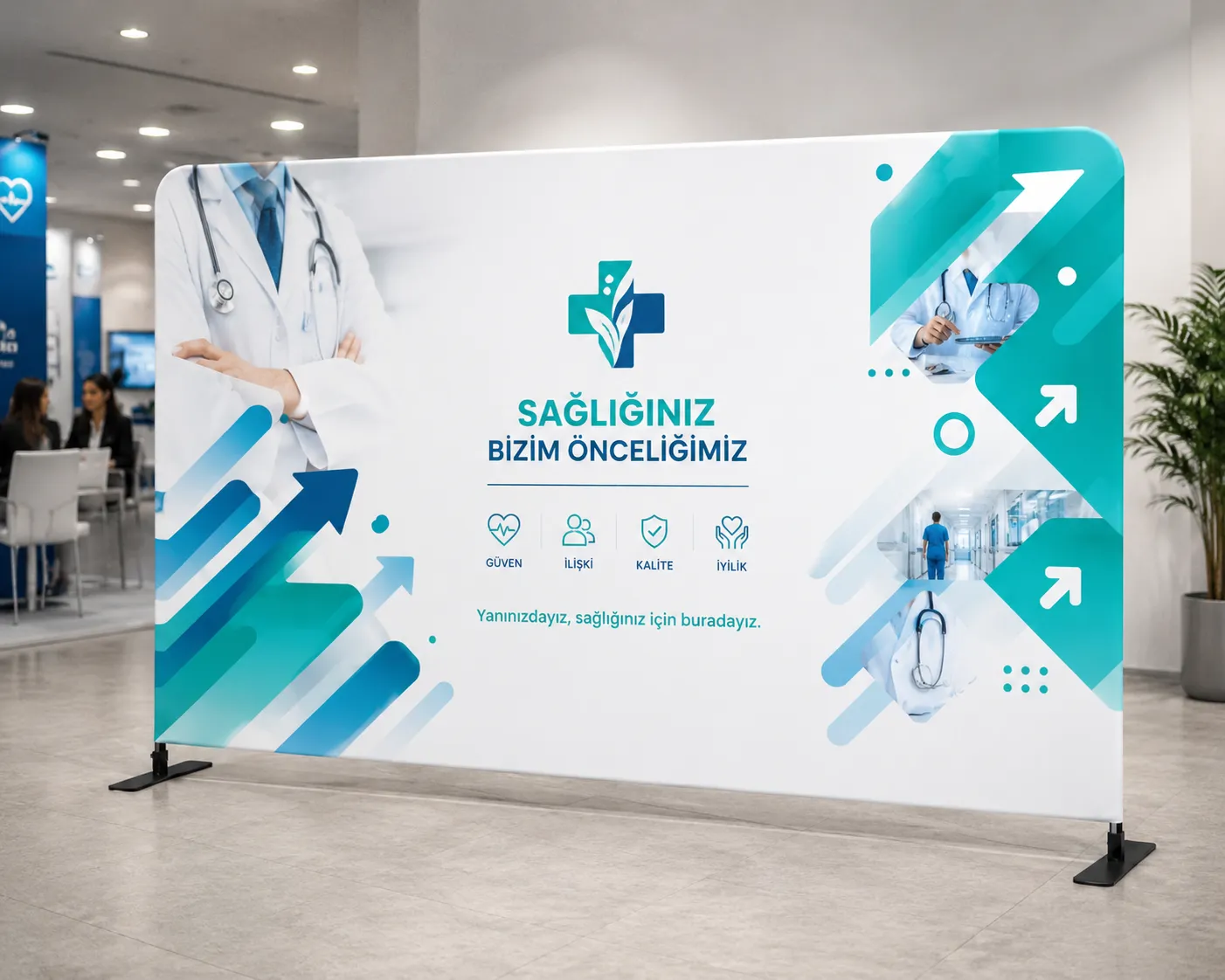 Backdrop Stand Backdrop Stand Fuar ve Organizasyon Arka Fon Sistemi