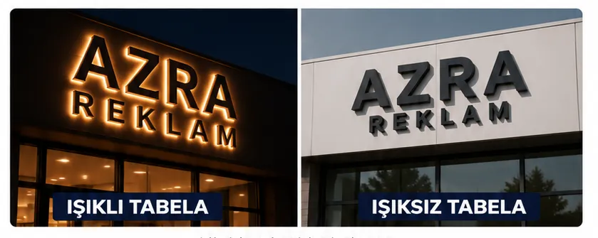 Işıklı tabela mı ışıksız tabela mı karşılaştırması